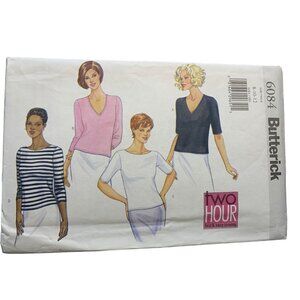 Butterick Misses Shirt Top Sewing Pattern Sz 8-12 - Uncut
